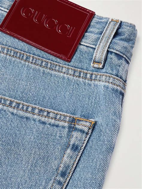 gucci secchiello monogram jeans|gucci tapered jeans.